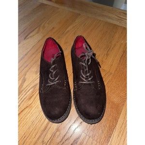 Cole Haan boys dress shoes, brown, size 1, suede￼